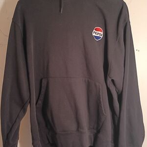Pepsi promo Black Hoodie with Red and Blue Logo